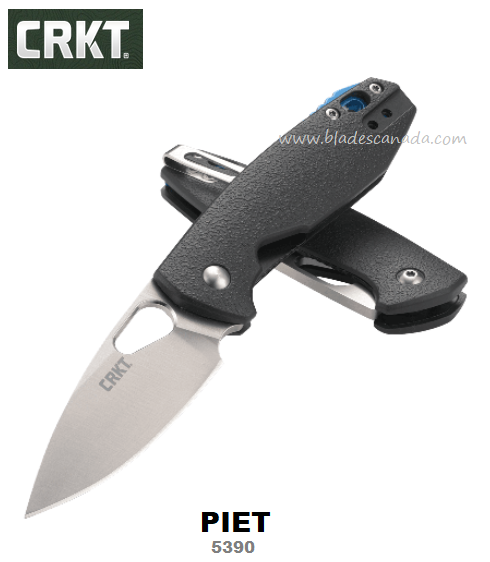CRKT Piet Lightweight Folding Knife, GFN Black, 5390
